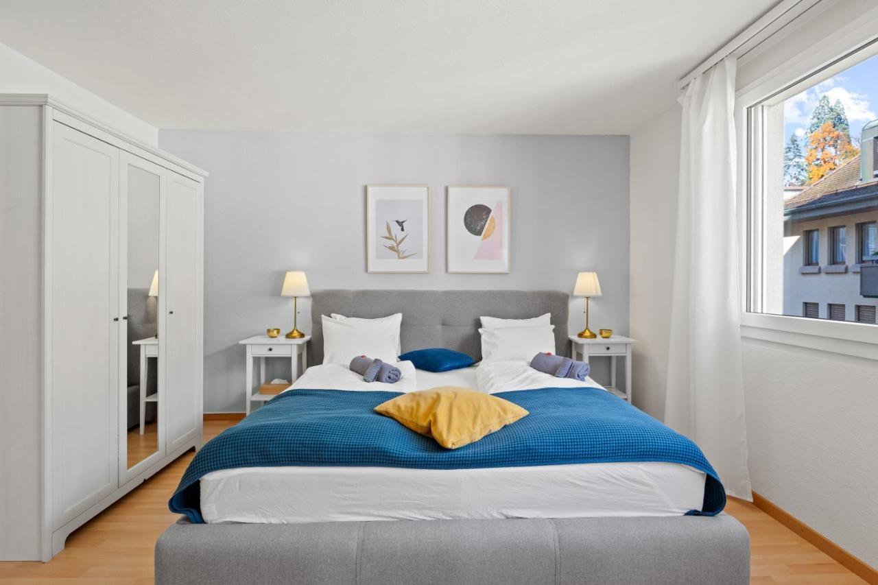 Bright, Central & Modern Apartment Lucerne Luaran gambar
