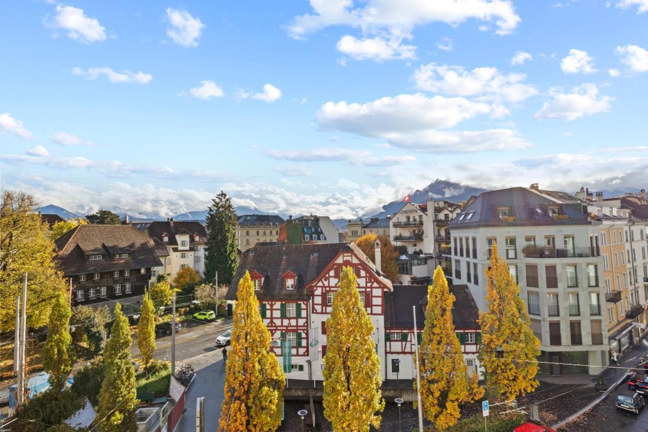 Bright, Central & Modern Apartment Lucerne Luaran gambar