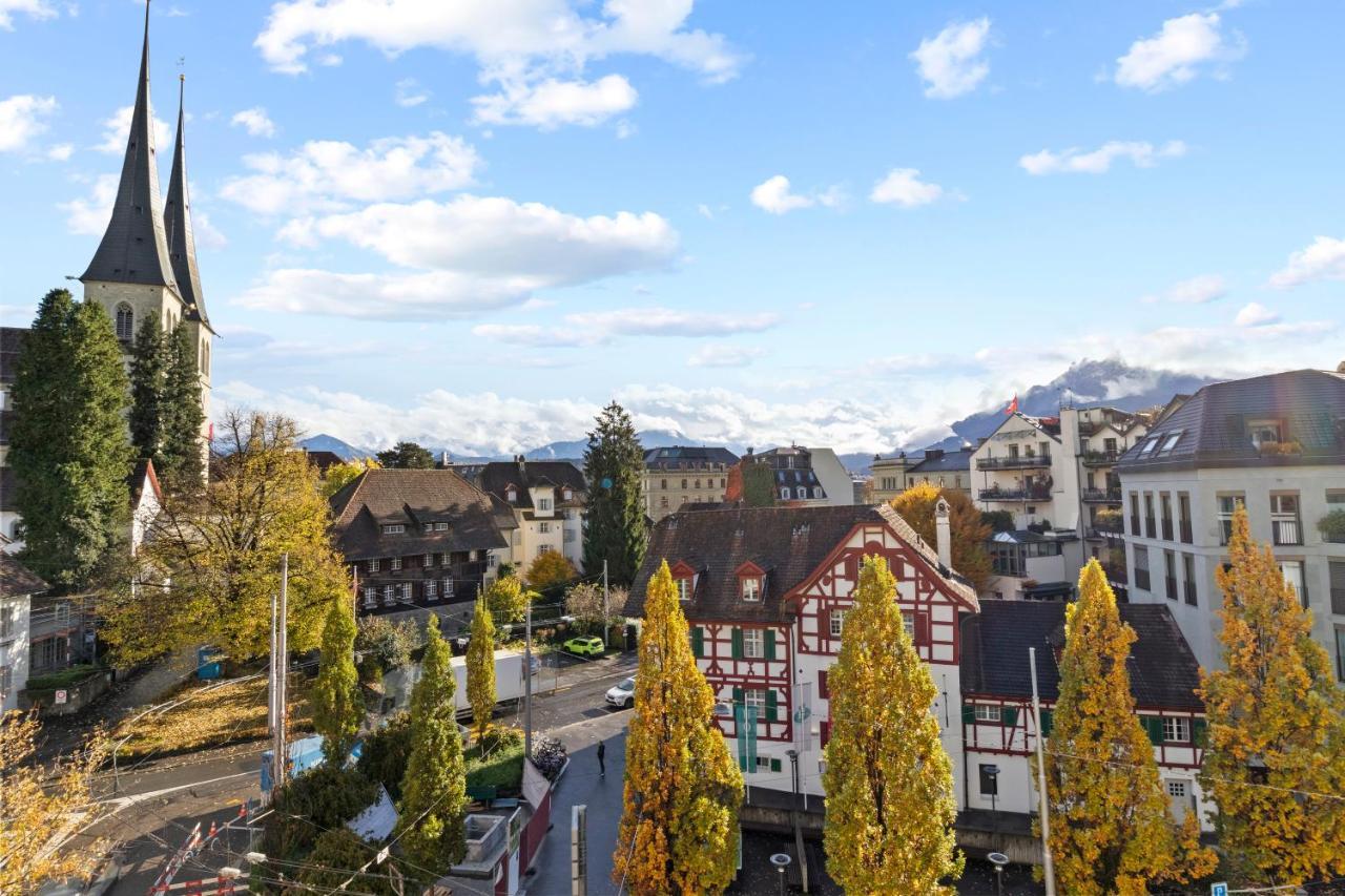 Bright, Central & Modern Apartment Lucerne Luaran gambar